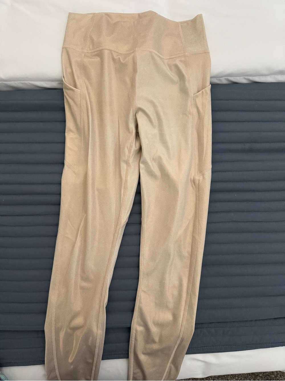Fabletics Nude/Gold Leggings